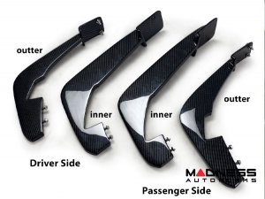 Chevrolet Corvette C8 Carbon Fiber Rear Diffuser Fins - Anderson Composites Chevrolet Corvette C8 Carbon Fiber Rear Diffuser Fins - Anderson Composites